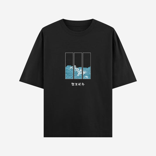 Hanafuda Mark – Tanjiro Inspired Oversized Anime T-Shirt