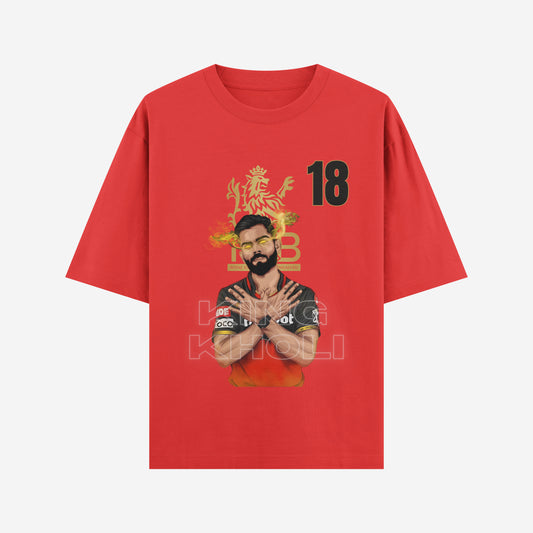 RCB King Mode  Oversized T-Shirt